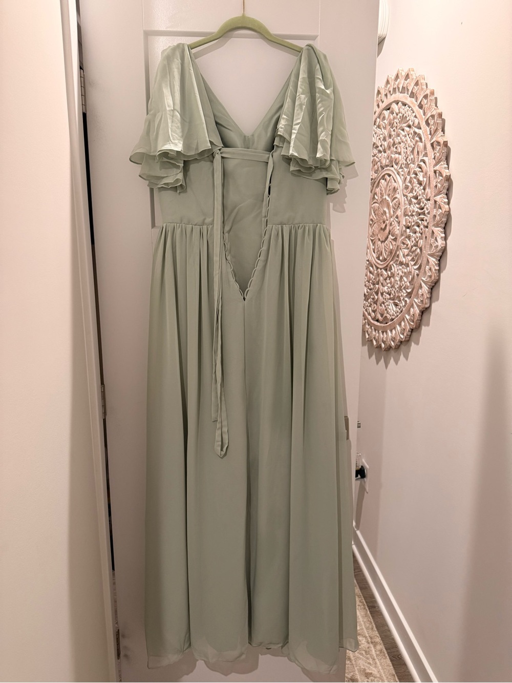 NWT Sage Green Maxi Dress Size 14 - Picture 4 of 4